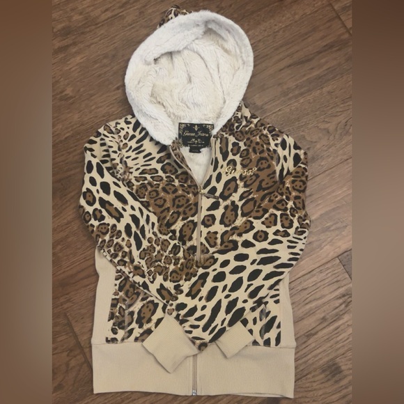 Vintage guess leopard print fur sweater - Picture 4 of 5